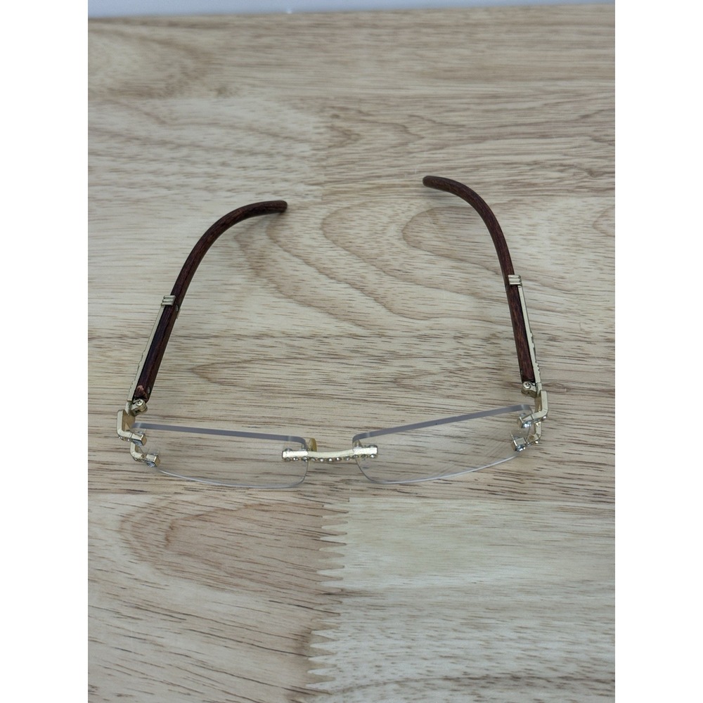 JIM HALO Ayla Eyeglasses Frames Unisex CZ and Gold Frames‎ Classy - Picture 8 of 11